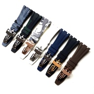 6/30✈Rubber silicone watch strap suitable for AP Audemars Piguet 15400 Royal Oak Offshore Men 26mm R