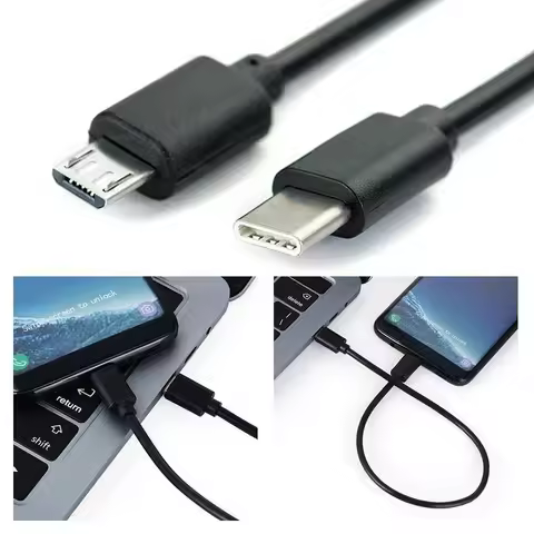 Type C Usb-c To for Micro Usb Cable For Huawei Micro B Usb Type C Cord Male To Male Compatible For X