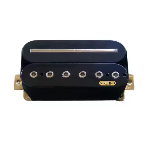Donlis Rail and Hex Screw Pole Humbucker Guitar Pickups With High Output Bridge Pickup In Black/whit