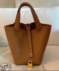 Hermes Picotin 18 Gold GHW