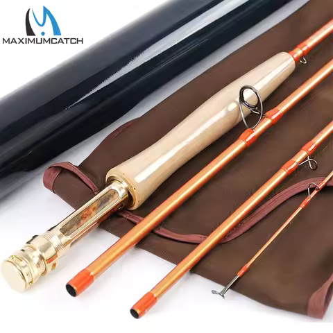 Maximumcatch Toray Carbon Fly Fishing Rod, Super Light, Sensitive, Fast Action, Carbon Tube, IM12, 4