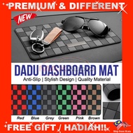 Dadu Dashboard Mat Anti-slip Thai Style Checkmate Dice Phone Sunglass Holder Car Pelapik Kereta