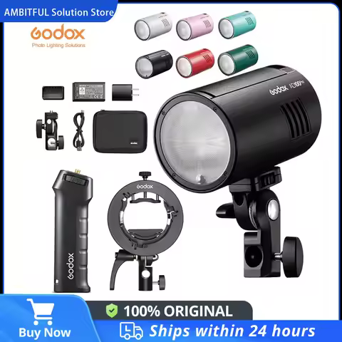 New stock Godox AD100Pro Outdoor Flash 100Ws TTL 2.4G HSS Pocket Flash Strobe Light with Lithium Bat