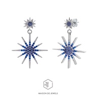 Maison de Jewels - Grand Gemini Star Earring ต่างหูเงิน โรสโกลด์ ต่างหูดาว อินเทรนด์ ดีไซน์