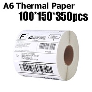 ￼350pcs Roll Thermal Sticker A6 Paper Roll Fold Stack Airway Bill Sticker Thermal Label AWB Consignment Note 订单打印纸 TS01