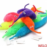 Random color Magic Twisty Fuzzy Worm Wiggle Moving Sea Horse Kids close-up street comedy Toys welo