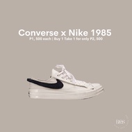 Nike x Converse 1985 Black Beige Nude 1985xmnl Low Cut Sneakers Unisex Rubber Shoes Men Women