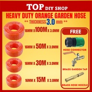Getah Paip Gulung Getah Paip Air Heavy Duty Thick Garden Hose Pipe Getah 10M 30M 50M(16m x 3.0mm)
