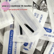 50 units of 18u 0.18 micro pigmentation needles (black)