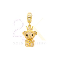 916/22K Crown Teddy Bear Pendant (22K Gold Jewellery)