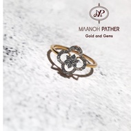 0.21CT LADIES DIAMOND RING-18K GOLD DIAMOND RING-18K GOLD FANCY DIAMOND RING-18K GOLD FANCY LADIES D