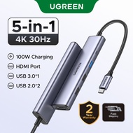 【Jackson Yee's Pick】UGREEN 5Gpbs USB-C to USB 3.0 HUB HDMI 4K 30Hz PD100W Adapter for MacBook Air De