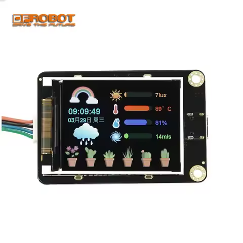 DFRobot Gravity 2.0" Inch 320×240 Color LVGL ESP32-S3 IPS Display Screen with 8M Flash I2C UART for 
