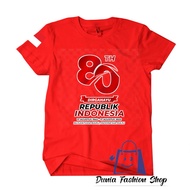 DISTRO TOP T-SHIRT DIRGAHAYU REPUBLIC OF INDONESIA NUSANTARA NEW INDONESIA MAJU