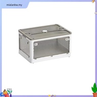 FOLDABLE STORAGE BOX 80L 60X42X33.5CM COSSY+ 9002 WHITE/CLEAR