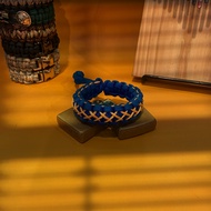 Cobalt blue mix minicord bracelet