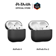 Pitaka - เคสสำหรับ AirPods Pro 2 / AirPods 4 รุ่น Aramid Fiber Magnetic Case by Vgadz