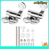 {nellylily.sg}Toilet Seat Hinge 1Pair Replacement Stainless Steel Hinges for All Toilet Seat Cover Lid Soft Close Toilet Seat Fittings, Easy to Use Fine Workmanship