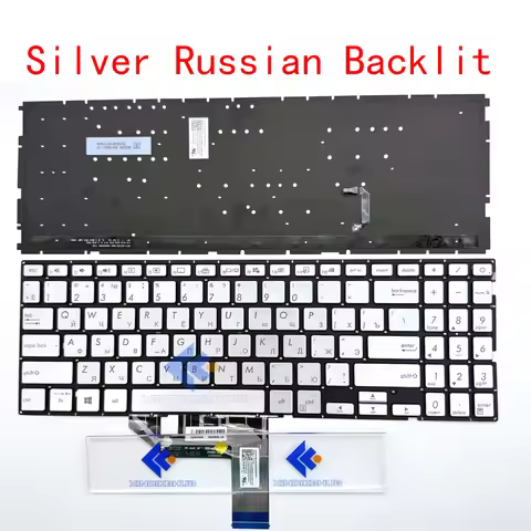 XIN-Russian-US Backlit Laptop Keyboard For ASUS Vivobook X532 X532FA/FL X532E S532F/FL S5500 S531 X5