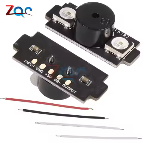 HGLRC 2-in-1 WS2812B 5V LED with Alarm Buzzer Motor Base Light for Naze32 F3 CC3D Flight Control FPV