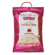 Lal Qilla Majestic Naturally Aged Rich Aroma Perfect Fit for Everyday Consumption Long Grain Chawal Gluten Free Basmati Rice 5Kg