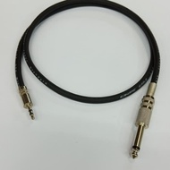 Kabel Canare Standar 2Mtr Plus Jack 3.5mm Stereo To Akai 6.5mm Male