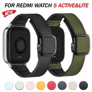 22mm Leather Magnetic Strap For Redmi Watch 5/4 Active&Lite Watch Band for Xiaomi Watch S4/S3/S2/S1