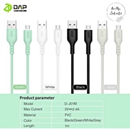 DAP D-J01L Lightening D-J01T Type-C Data Cable Dap Fast Charging 2.4A JAR CONTENTS 20 PCS