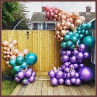 100pcs 5inches Chrome Rubber Balloon