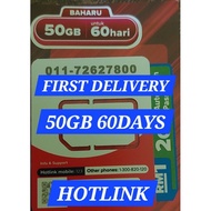 HOTLINK/MAXIS SIM CARD INTERNET 50GB 60 DAYS BALANCE RM 5