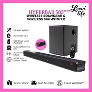 Vinnfier VF Hyperbar 505 M BTRW 2024  Wireless Soundbar Wireless Subwoofer Karaoke System Built In M