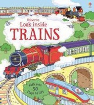 ＊小恩恩＊英國 Usborne Look Inside Trains 翻翻書 火車百科