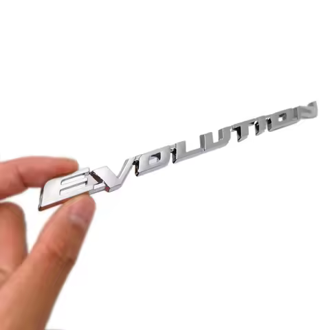 Car 3D ABS EVOLUTION Car Rear Bumper Trunk Letter Emblem Badge Car Styling for Mitsubishi Lancer EVO