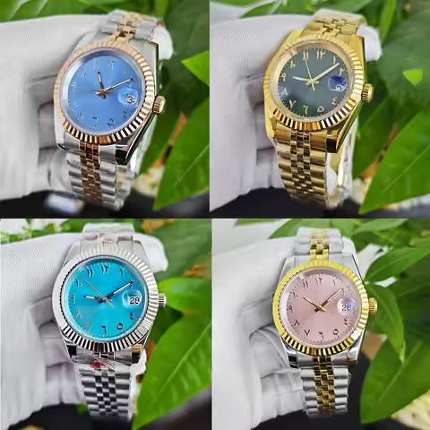 Custom Watch Size 36mm/39mm Dial Size 28.5mm Strap 904 Stainless Steel NH35/NH36 Dial for NH35/NH36 