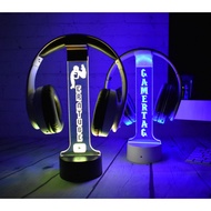 Personalized Headphone Stand, Custom Light Sign Headset Holder, Custom Headset Stand, Gamer LED sign