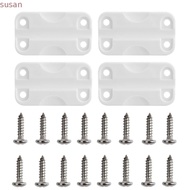 SUSANMY 4Pcs/Set Cooler Hinge Replacement, With Screws PP Cooler Hinges, High Intensity Rectangular 