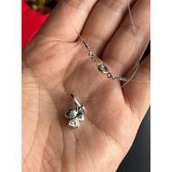 Set of necklaces with pendants. 4. degrees, weight 1.66 grams, height 18 mm, 39 cm monofilament line