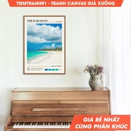 Wall painting, Oil Paint, The Bahamas Art, The Bahamas Poster, The Bahamas Photo, The Bahamas Decor.