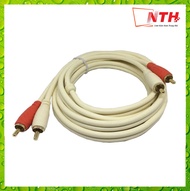 Cáp Nối Dài Dây Loa 2 Đầu AV Bông Sen Ra 2 Đầu AV Bông Sen Dài 1.5M 1.8M 3M 5M 10M - Dây Trắng Loại 