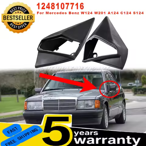 New A1248107716 For Mercedes E Class W124 W201 A124 C124 S124 LHD 1 Pair Wing Side Mirror Rubber Sea