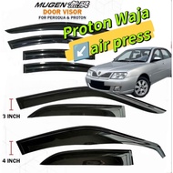 PROTON WAJA Mugen Style MOVE COVER PINTU Door Visor Air Press Sun Visor Window Wind Deflector CERMIN