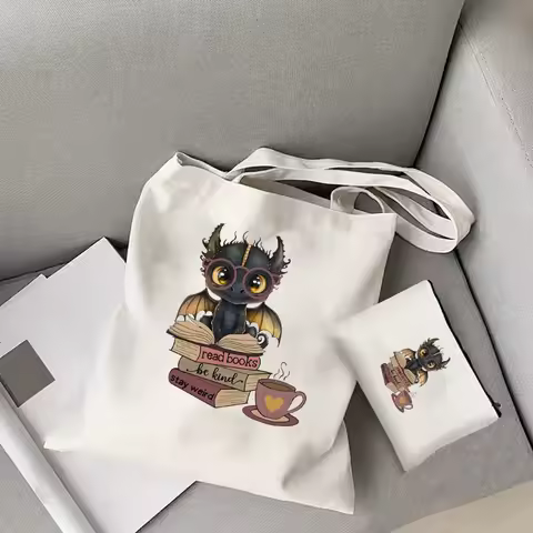 Book Lover Book Storage Bag Be Kind Tote Bag Book Tote Bag Fantasy Book Reader GIFT Fourth Wing Wome
