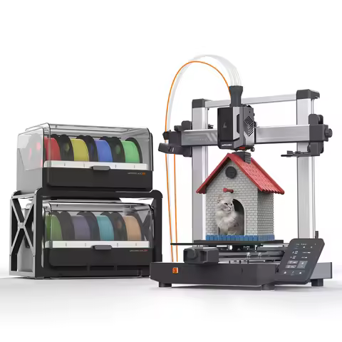 ANYCUBIC Kobra 3 V2 Combo AE Version 600mm/s Fast Printing 3D Printer 8 Colors ACE Pro Filament Dryi