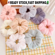 🇲🇾Fluffy Wool Soft Scrunchies Women Fashion Hair tie Accessories Elastic Getah Rambut Scrunchies Set