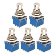 5Pcs 3PDT 9 Pin Box Stomps Guitar Effect Pedal Foot Switch True Bypass Electric Guitar Effect Pedal 