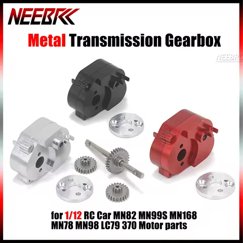 Metal Transmission Gearbox Gear Box for 1/12 RC Car MN82 MN78 MN99S MN168 MN98 MN Model Crawler 370