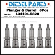 6Pcs Plunger and Barrel Assembly P44 134101-5820 9443610052 for HINO 700 Profia / Engine EK100 K13D&