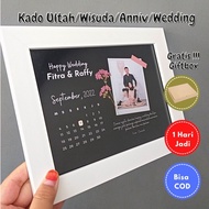 FREE GIFT BOX Kado ultah 10R cetak foto plus bingkai kaca kado