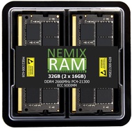 NEMIX RAM 32GB (2X16GB) DDR4 2666MHZ PC4-21300 2Rx8 1.2V 260-PIN ECC SODIMM KIT Compatible with Syno