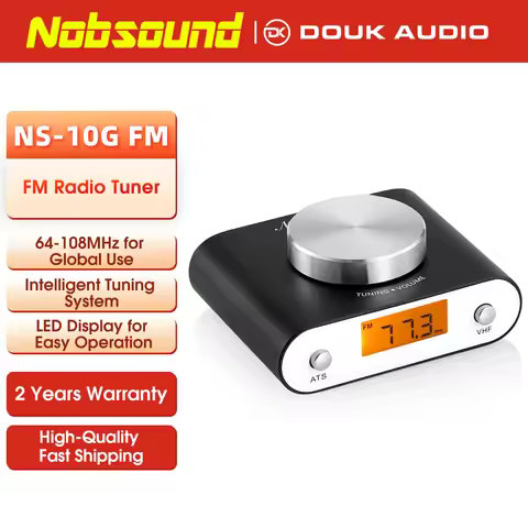 Nobsound Mini 64-108MHz FM Radio Tuner Manual and Auto Search Receiver for Home/Car with Display Scr